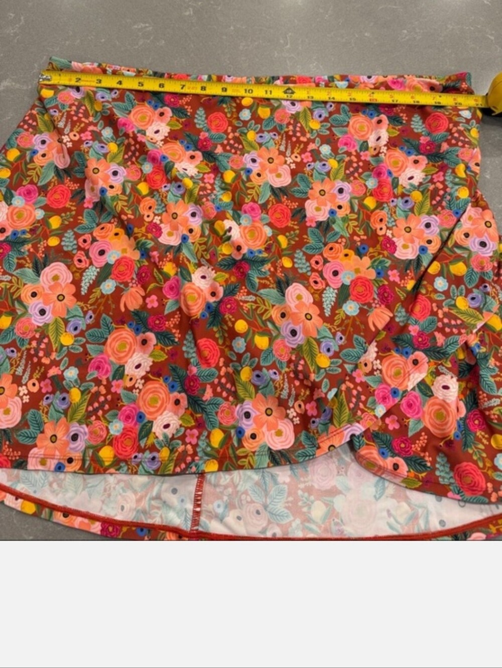 Summersalt Floral Wrap Swim Skirt Coverup in Red and Pink